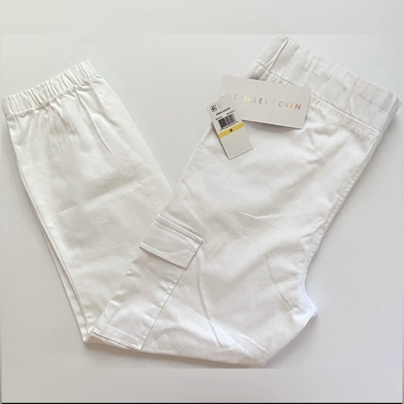 Tinseltown High-Waisted Pull-On Utility Jogger Pants, Cargo Jogger Pants Size: M - Picture 10 of 12